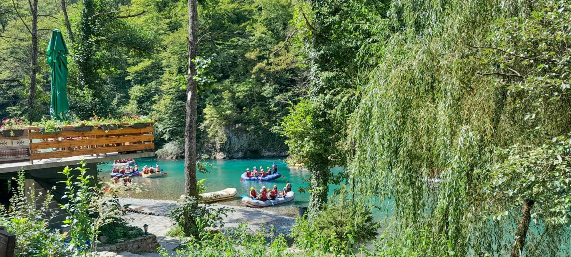 Hotel Rafting Camp Encijan Foca Exterior foto