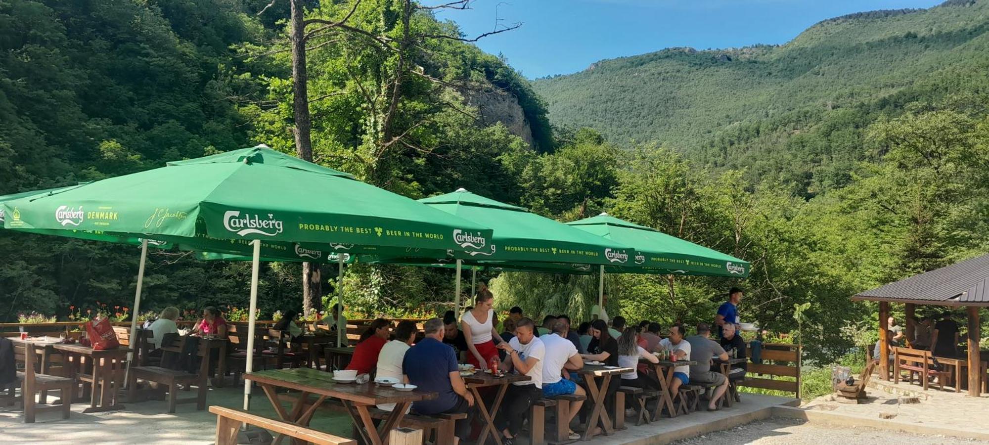 Hotel Rafting Camp Encijan Foca Exterior foto